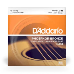 D'Addario Phosphor Bronze 12 string EJ41 (9-45)